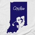Indiana State Circles Golf Logo - Long Sleeve T-Shirt