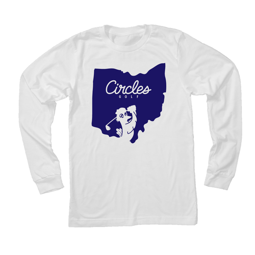 Ohio State Circles Golf Logo - Long Sleeve T-Shirt