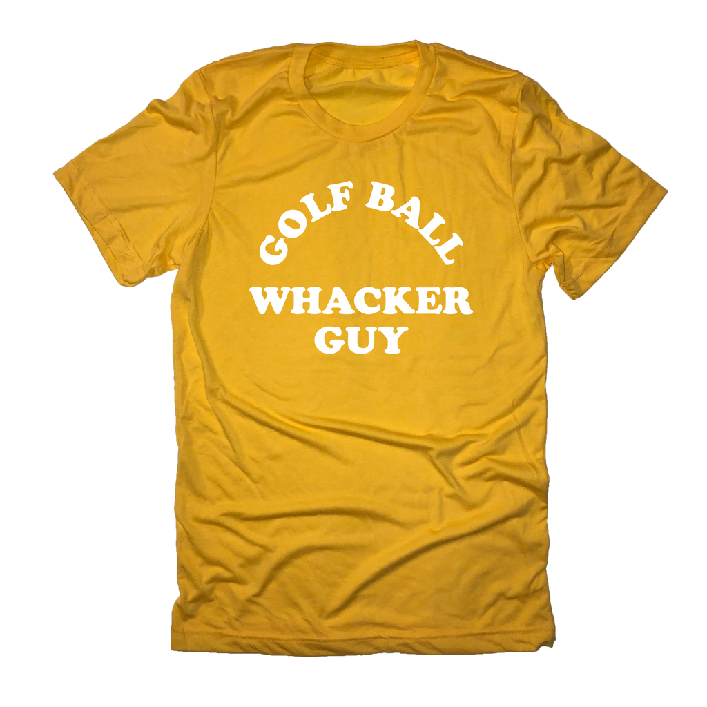 Golf Ball Whacker Guy TShirt CirclesGolf