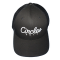 Circles Golf - All Black Mesh Text Logo Hat