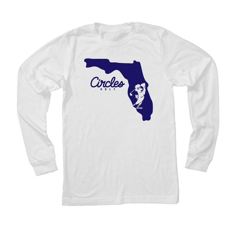 Florida State Circles Golf Logo - Long Sleeve T-Shirt