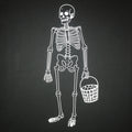 Skeleton with Range Balls T-shirt