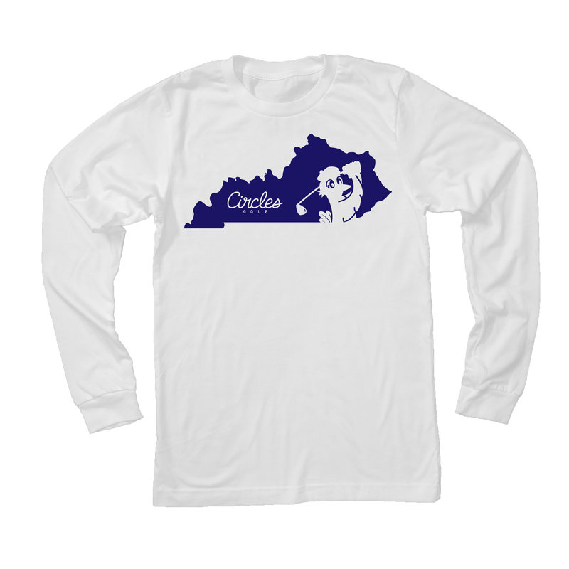 Kentucky State Circles Golf Logo - Long Sleeve T-Shirt