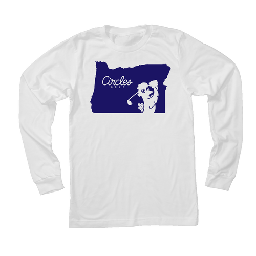 Oregon State Circles Golf Logo - Long Sleeve T-Shirt