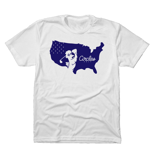 USA Chirps Silhouette Golf T-Shirt