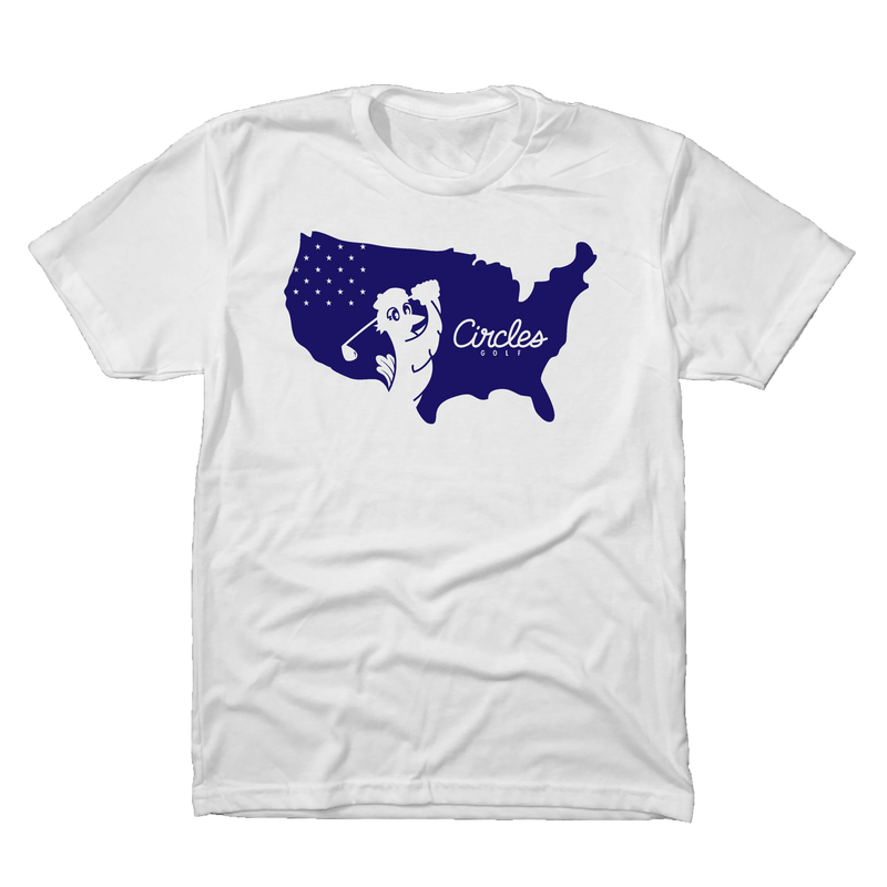 USA Chirps Silhouette Golf T-Shirt