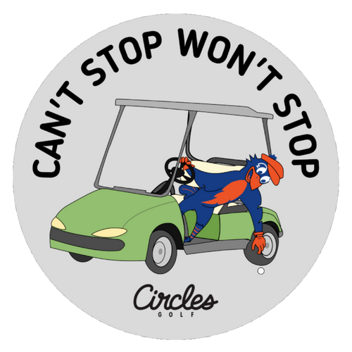 Sticker - Can't Stop Won't Stop Golf Cart
