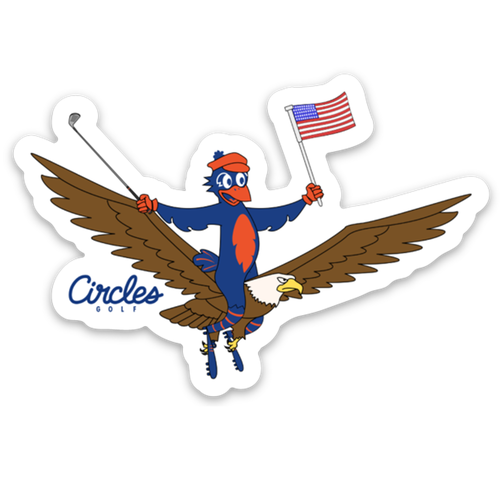 Sticker - Chirps Riding Eagle USA