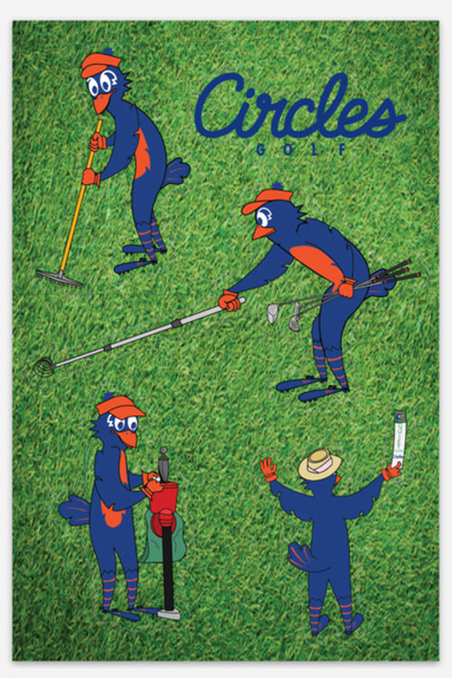 Sticker Sheet - 5 Chirps Golf Stickers