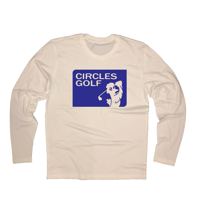 Circles Golf Silhouette Logo - Long Sleeve T-Shirt