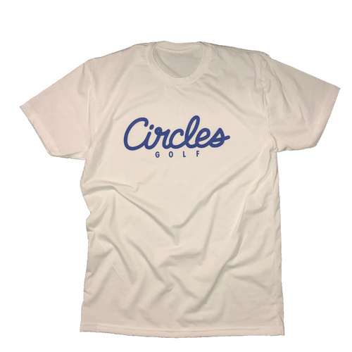 Circles Golf Text Logo T-Shirt