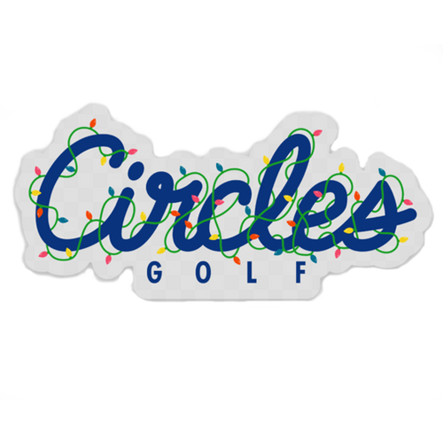 Sticker - Circles Golf Christmas Lights Logo