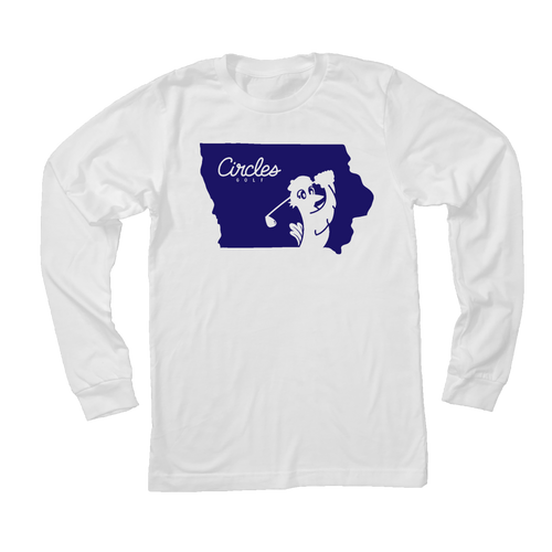 Iowa State Circles Golf Logo - Long Sleeve T-Shirt