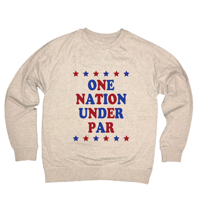 One Nation Under Par - USA Golf  - Lightweight Sweatshirt