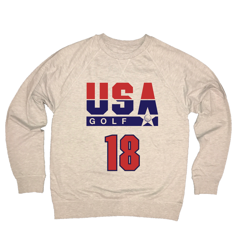 USA Golf 18 Holes  - Lightweight Sweatshirt